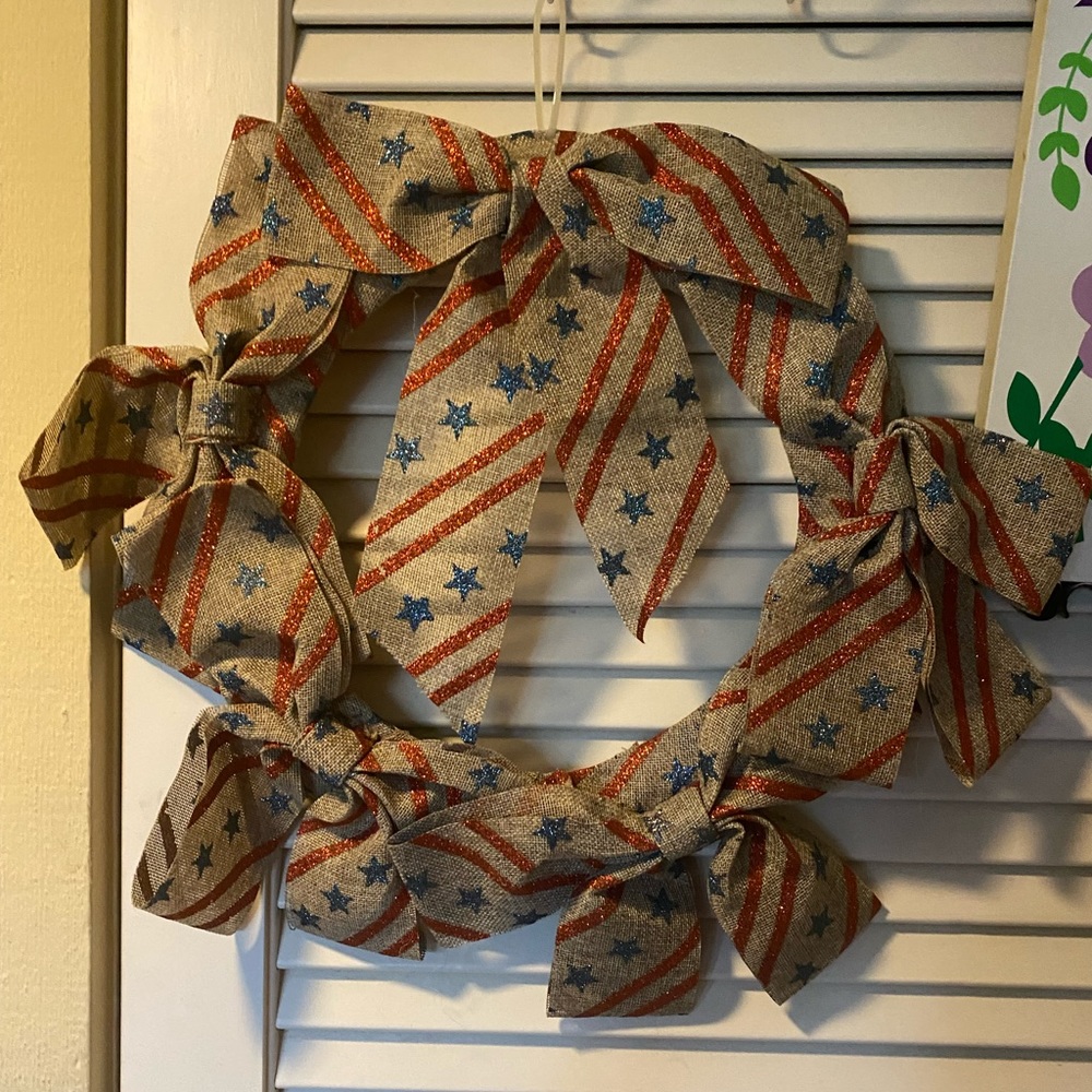 USA Door Ribbon Wreath